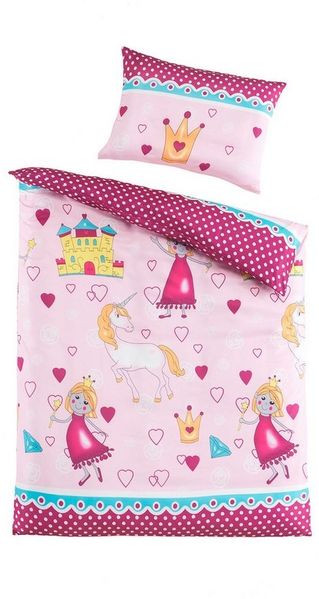 HTI-Living Kinderbettwäsche Baby Mikrofaserbettwäsche 100x135 2 teilig, Mikrofaser, 1 teilig