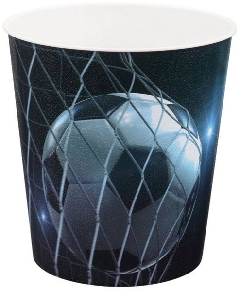 Idena Mülleimer Idena 10488 - Papierkorb Kinder, Fußball Motiv, 9 Liter Fassungsvermög Bild 4