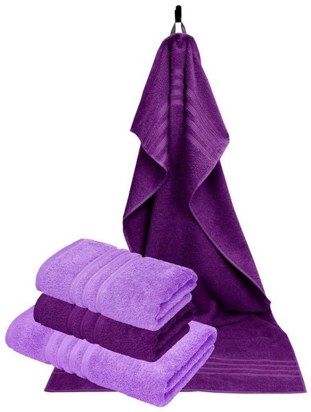 Lashuma Handtuch Set London, Frottee (Set, 4-St), Made in Portugal, 100% Baumwolle, Langlebig, Superweich, Saugstark