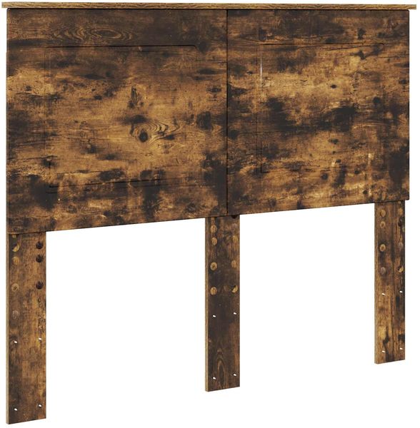 vidaXL Bettrahmen Geräucherte Eiche 120 x 190 cm Ingenieurs Holz 3409479 Bild 7