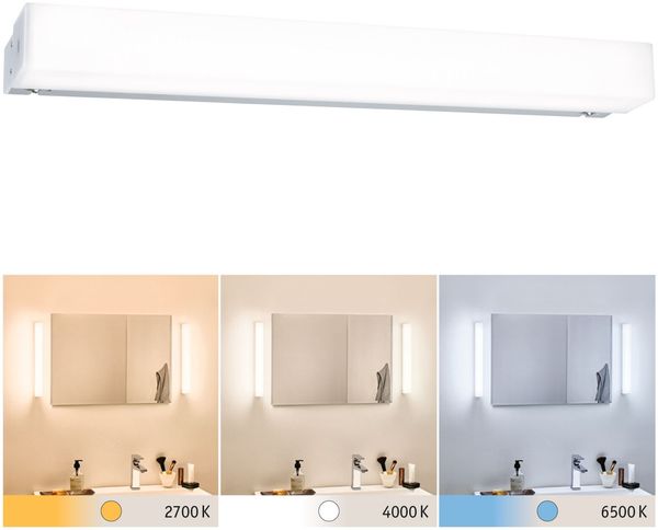 Paulmann No. 78948 HomeSpa LED Spiegelleuchte Luno IP44 Alu 6W WhiteSwitch 2700K