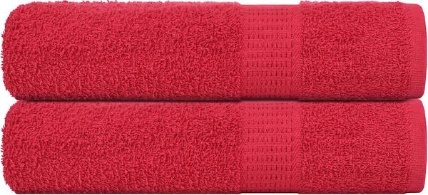 vidaXL Duschtücher FROGN 2 Stk. Rot 70x140 cm 360 g/m² 136929