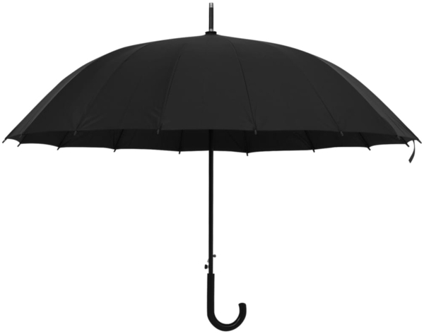 vidaXL Regenschirm Automatisch Schwarz 120 cm 149139