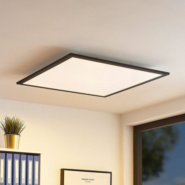 Lindby LED Panel Nelios, Enthalten, LED 36 W gesamt, Farbwechsel warmweiß / tageslicht