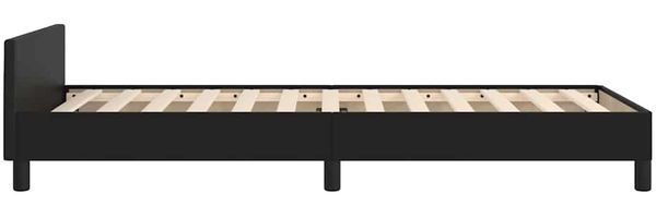 Einzelbettgestell Design für Erwachsene mit Kopfteil ohne Matratze Schwarz 80x200 cm d3094e Bild 6