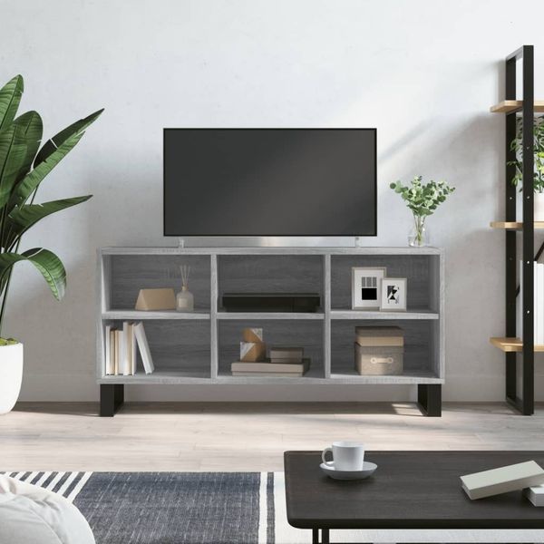 vidaXL TV-Schrank Grau Sonoma 103,5x30x50 cm Holzwerkstoff 827002