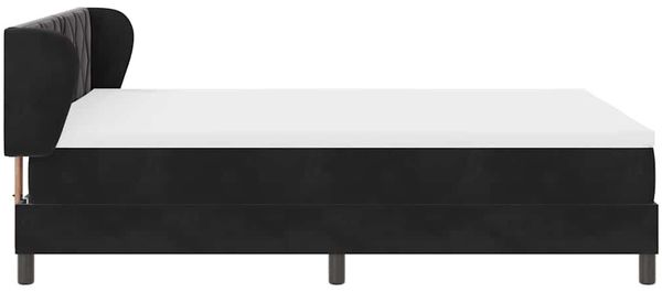 vidaXL Boxspringbett mit Kopfteil Schwarz 140 x 200 cm Samt 3340444 Bild 7