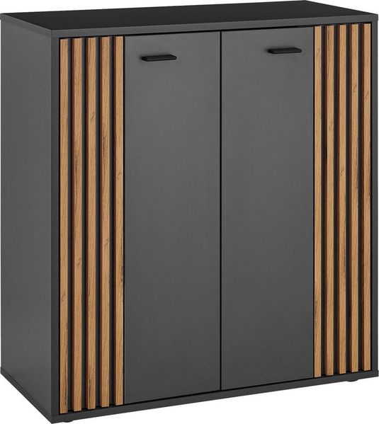HBZ Sideboard Dublin Kommode, BxHxT 80x86x38cm (1 St), Breite 80cm, Softclose, Metallgriffe