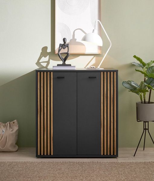 HBZ Sideboard Dublin Kommode, BxHxT 80x86x38cm (1 St), Breite 80cm, Softclose, Metallgriffe
