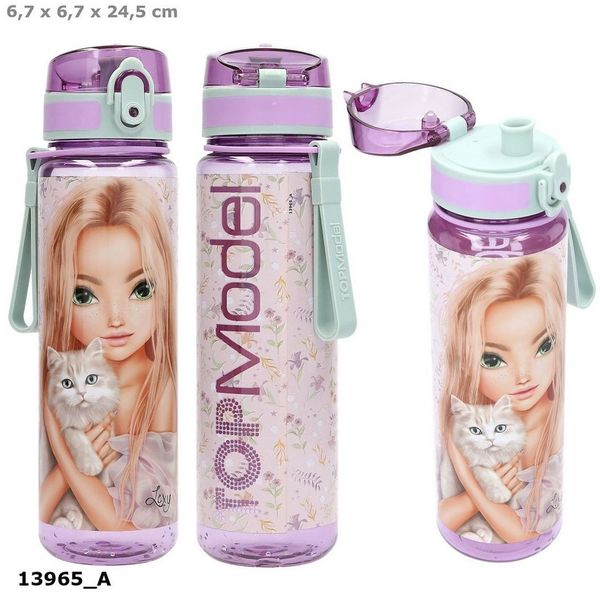 Depesche Trinkflasche TOPModel Trinkflasche BLOOMING KITTY 650 ml Flip-Top