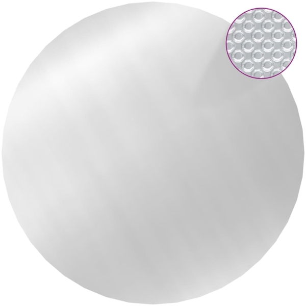 vidaXL Poolabdeckung Silbern 549 cm PE 93091
