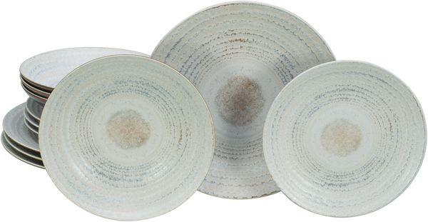 Neapel Offwhite, Tellerset 12-tlg (mo)