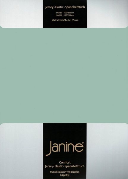 Janine Spannbettlaken ELASTIC 5002, Jersey-Elasthan, Gummizug: rundum, (1 Stück), für Matratzen bis 35 cm Höhe, 95% Baumwolle, hochwertig, langlebig