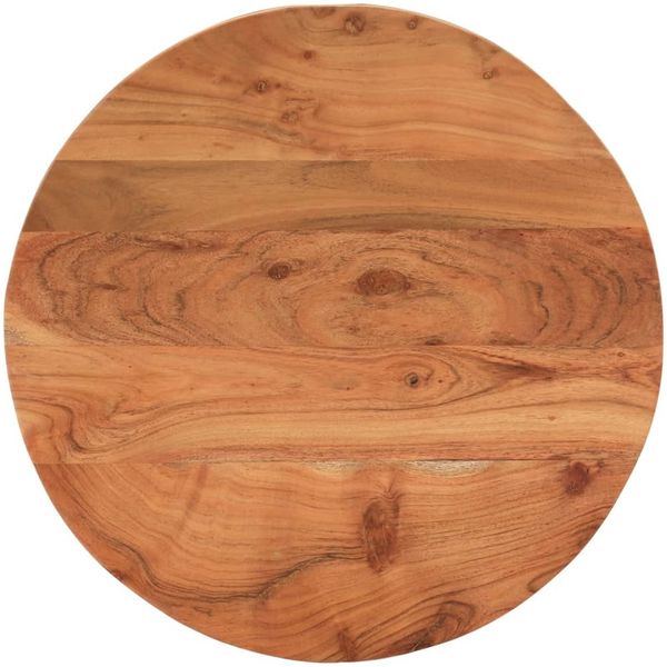 vidaXL Tischplatte Ø 60x3,8 cm Rund Massivholz Akazie 370051