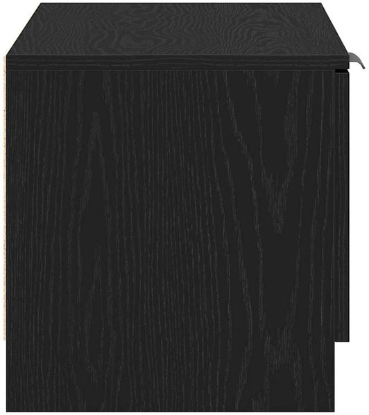 vidaXL TV-Schränk Schwarz Eichen-Optik 80 x 35 x 36,5 cm Holzwerkstoff 862745 Bild 6