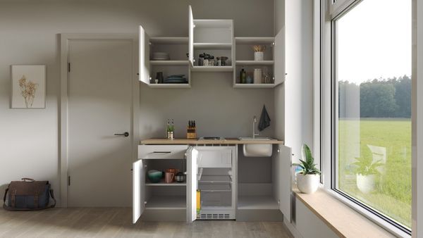 Flex-Well Küche Lund, mit E-Geräten, Gesamtbreite 150,5 cm, in weiten Farben erhältlich
