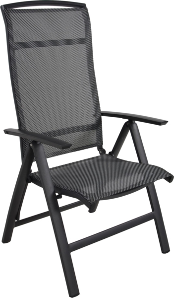 Gartensessel Klappsessel LOTIS NEGRO Gestell Aluminium matt anthrazit