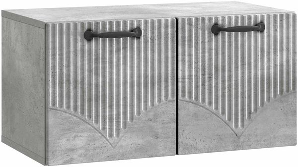 vidaXL Wandmontierter TV-Schrank Betongrau 59,5 x 31 x 30 cm 899048
