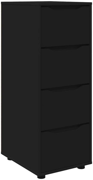 vidaXL Aufbewahrungsschrank Schwarz 40 x 48 x 105 cm Holzwerkstoff 888898