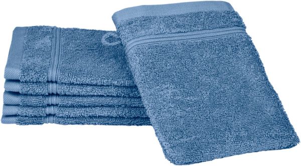 ROSS Waschhandschuh Rubin, (Packung, 6-St), 100% Baumwolle