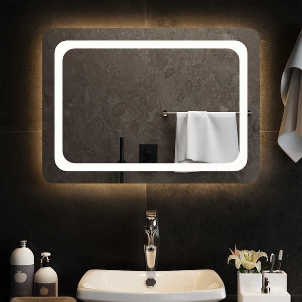 vidaXL LED-Badspiegel 70x50 cm 151784