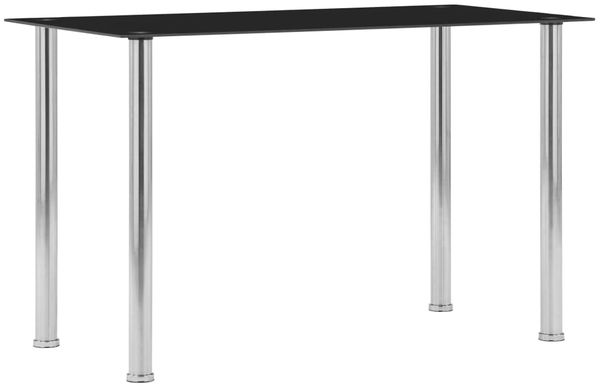 vidaXL Esstisch Schwarz 120 x 60 x 75 cm Hartglas [281852]