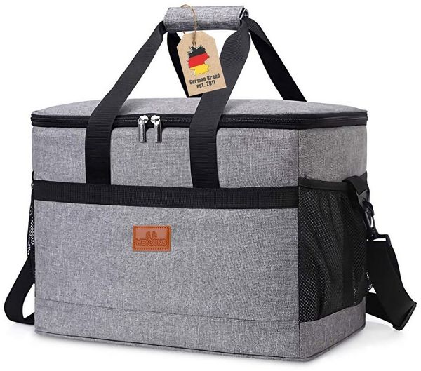 Intirilife Thermobehälter, Oxford Gewebe, (Tragbare Kühltasche mit Volumen 33 Liter, 1-tlg), Transportieren von Lebensmittel Lunchtasche Thermotasche Isoliertasche