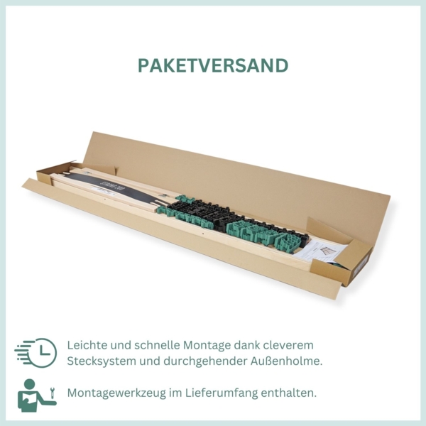 Lattenrost 160x200 cm, Federholzrahmen mit 42 Leisten, hergestellt in Deutschland, ergonomischer Lattenrahmen, belstbar bis 200 kg, Kopfteil verstellbar Bild 5