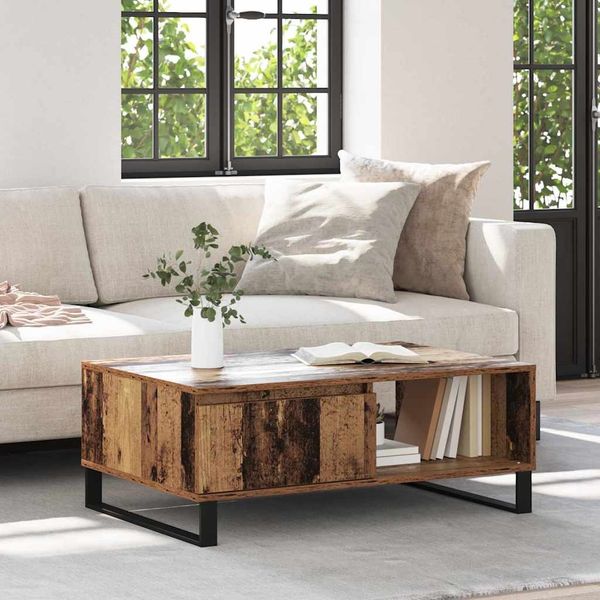 vidaXL Couchtisch Altholz 90 x 60 x 35 cm Holzwerkstoff 882589
