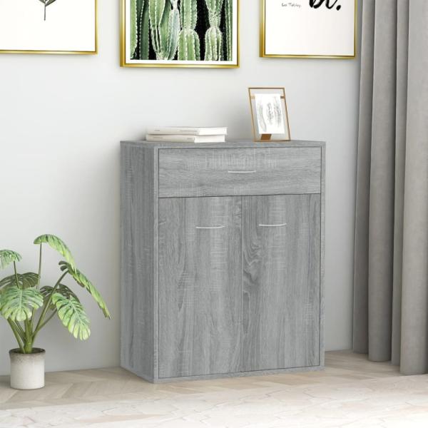 Sideboard Grau Sonoma 60 x 30 x 75 cm Holzwerkstoff [815376]