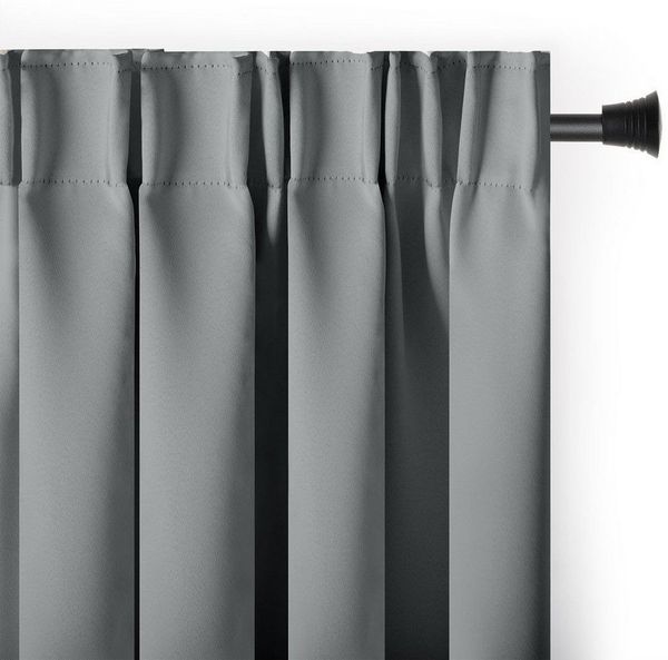 AmeliaHome Gardine Gardine Vorhang Einfarbig Verdunklungsvorhang Aufhängung Pleat (1 St), Kräuselband, verdunkelnd