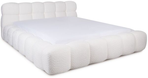wonello Polsterbett Nuba (das Original), Bett mit Bettkasten und Lattenrost – eleganter Boucle-Stoff
