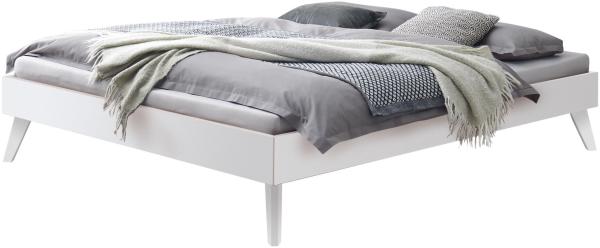 Hasena Trento Calvari Massivholzbett 180x200 Buche weiss deckend, lackiert 25