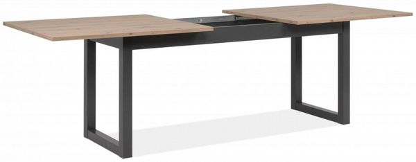 Finori Denver 80C Auszugstisch, Dekor Artisan Oak / anthrazit | Auszugstisch für Esszimmer | Maß: B x H x T ca. 200-2400 x 75 x 80 cm | Zeitlos & Praktischer Auszugstisch - ausziehbar von 200 cm auf 240 cm (1 Einlegeplatte á 40 cm) Bild 5