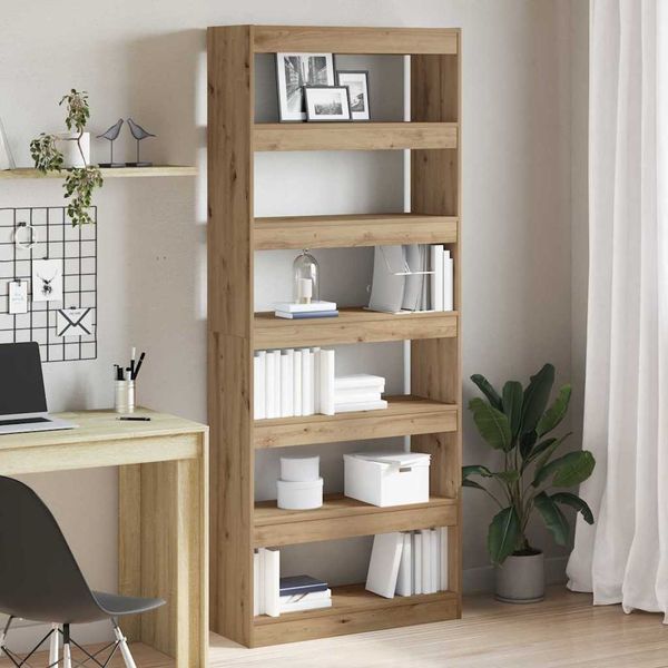 vidaXL Bücherregal Artisan-Eiche 80 x 30 x 198 cm Holzwerkstoff 3333922