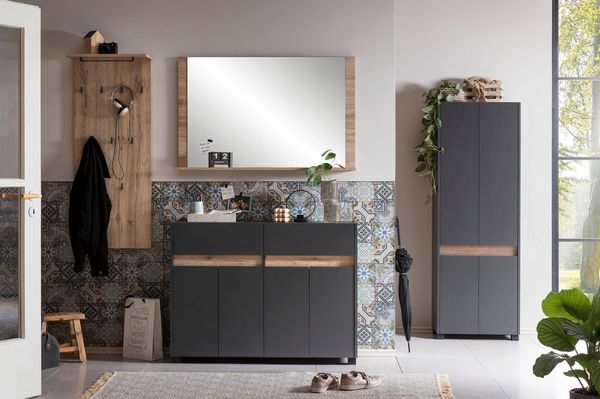 SCHILDMEYER Kommode Sideboard Schrank Anrichte Cosmo 1120 anthrazit 112cm