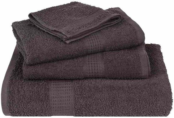 vidaXL Gästetücher FROGN 2 Stk. Anthrazit 30x50 cm 360 g/m² 136677 Bild 4