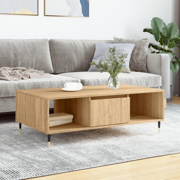 vidaXL Couchtisch Sonoma-Eiche 104x60x35 cm Holzwerkstoff 827079