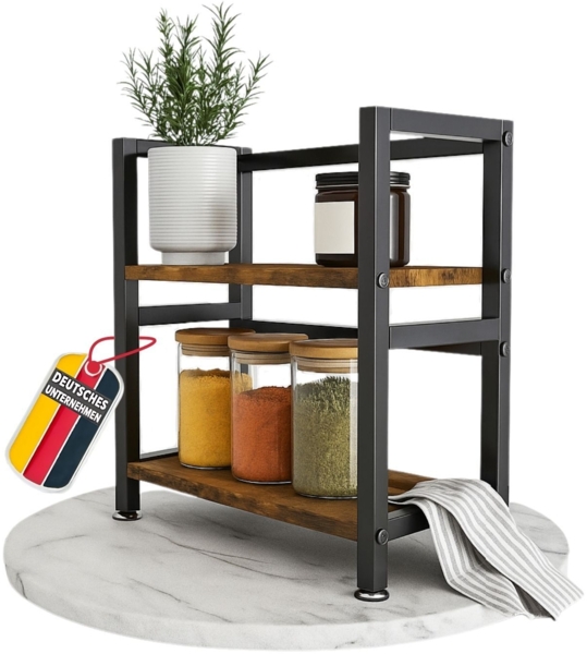 Mein-Regal Küchenregal Vintage Metallregal 2 Ebenen Größe S