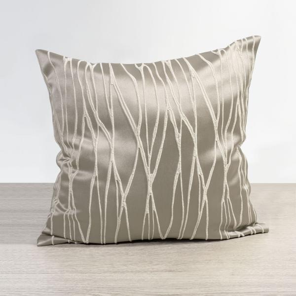 Kissen von Lysel - beige Obella 38x38, reines Polyester Dekokissen