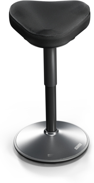 CLOUVOU Nexus, ergonomischer Sitzhocker, stufenlos höhenverstellbar, Anti-Rutsch-Standfuß, Schwarz Bild 1