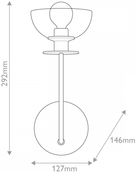 Elstead Lighting Sylvia Wandleuchte 1-flammig Gebürstetes Gold Bild 4