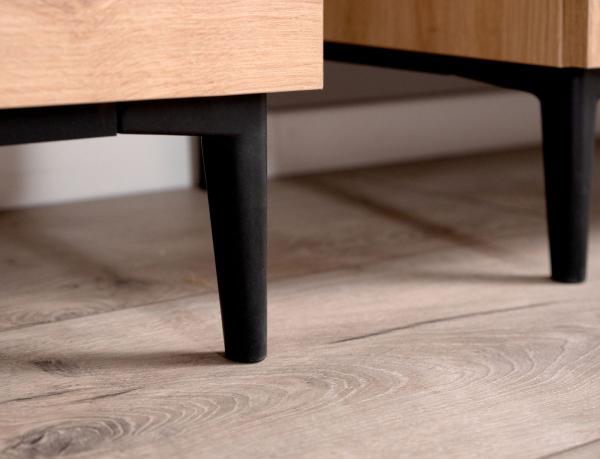 Couchtisch Liam in Eiche Artisan und schwarz 100 x 55 cm Bild 3