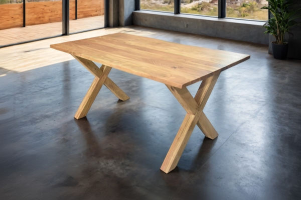 Esstisch Akazie naturfarben 180 x 90 cm X-Holzgestell MURCIA 137800215 Bild 2