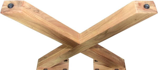 Esstisch Akazie naturfarben 180 x 90 cm X-Holzgestell MURCIA 137800215 Bild 6