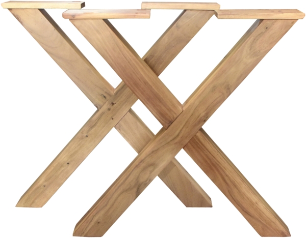 Esstisch Akazie naturfarben 180 x 90 cm X-Holzgestell MURCIA 137800215 Bild 5