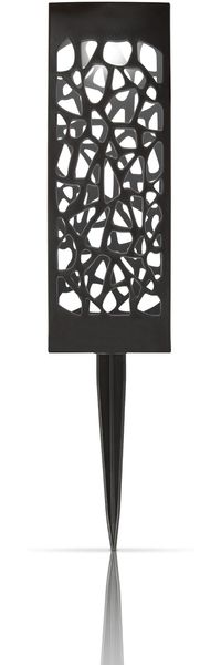LED Solar Stecklampe für Außen, wetterfest IP44 spritzwassergeschützt, 28,5 cm Gartenleuchte mit Erdspieß, Beleuchtung für Terrasse
