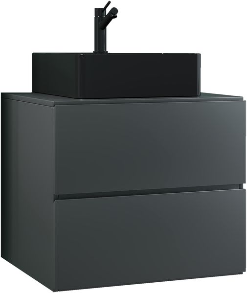 VCM Badmöbel Waschtisch Lendas 919534 Anthrazit H. 52 x B. 60 x T. 52 cm