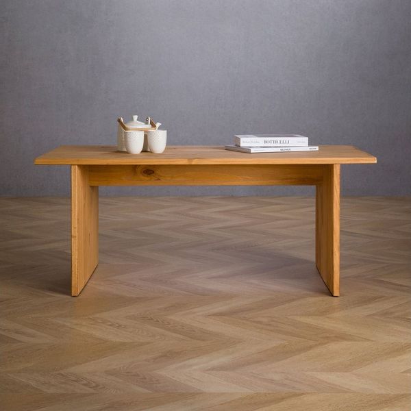 IDIMEX Couchtisch SALTO, Wohnzimmertisch aus Kiefer Massivholz, rechteckig, Sofatisch gewachst