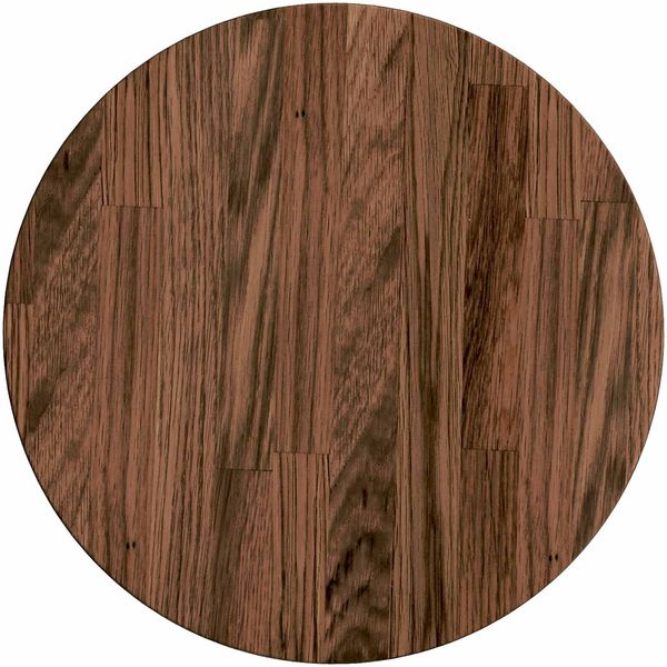vidaXL Tischplatte Dunkelbraun Ø 30 x 2,5 cm Massivholz Eiche 42016006 Bild 2